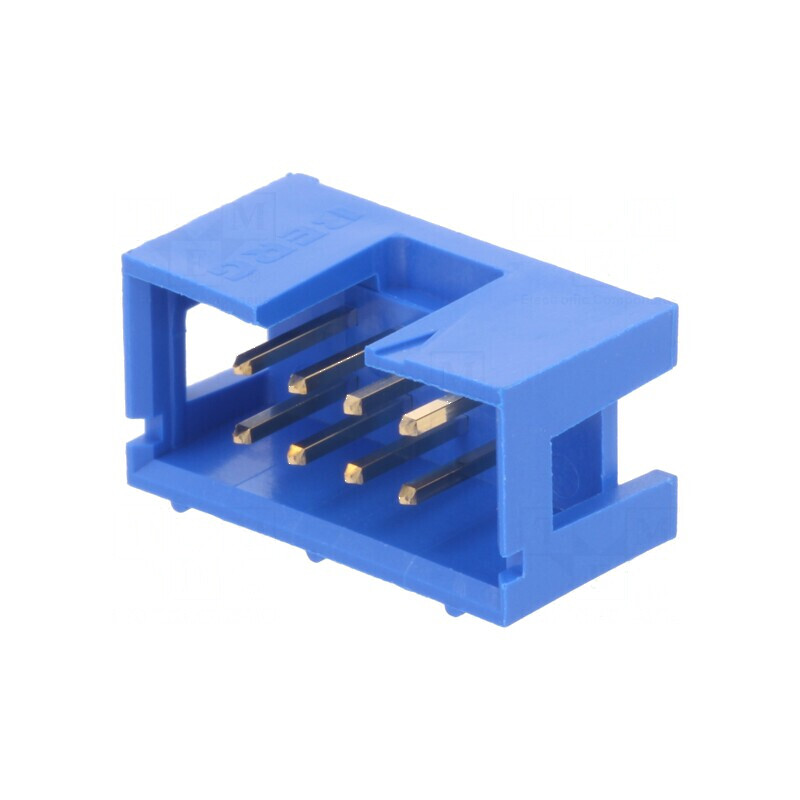 Conector IDC Soclu Tată cu 8 PIN-uri Drept THT Aurit 2,54mm - Quickie | Electronic-mag.ro | Componente Electronice