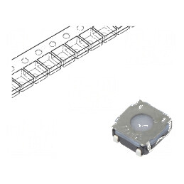 Microîntrerupător TACT SPST-NO Poz: 2 0,05A/32VDC SMT - Comutator Compact pentru Circuit Electric | Electronic-mag.ro | Componen