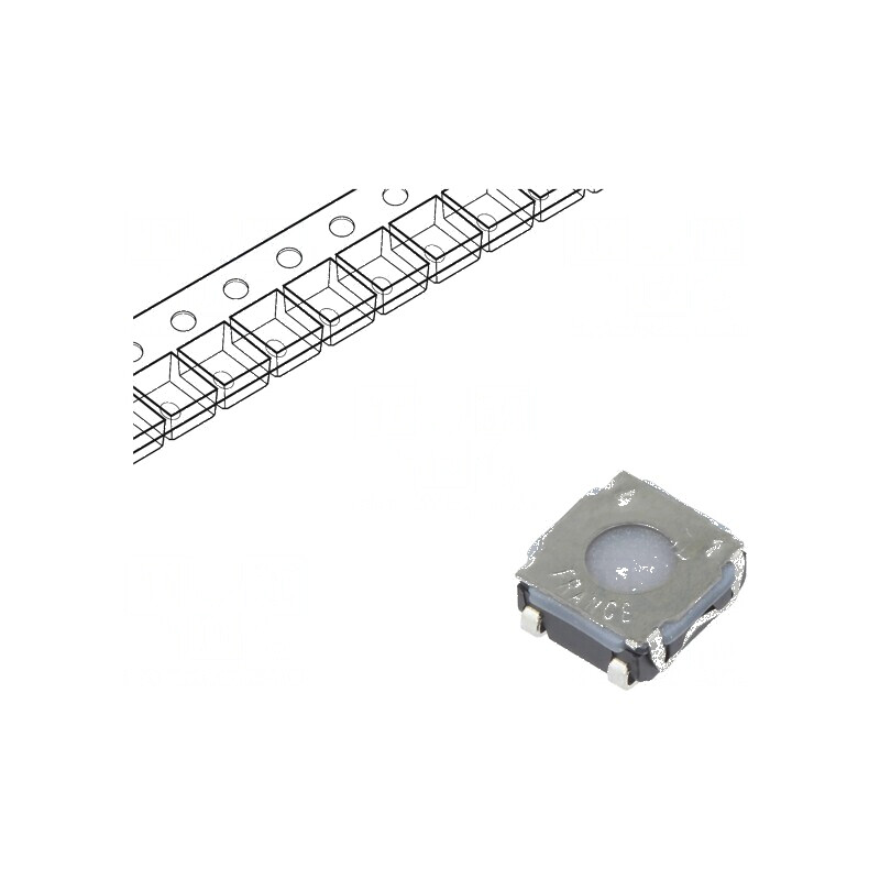 Microîntrerupător TACT SPST-NO Poz: 2 0,05A/32VDC SMT - Comutator Compact pentru Circuit Electric | Electronic-mag.ro | Componen