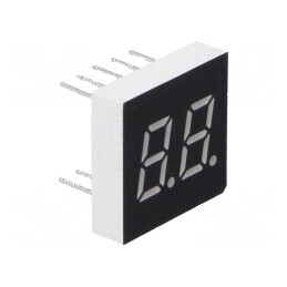 Afișaj LED cu 7 segmente, 7,62 mm, 0,3 Nr. car: 2, roșu, 4 mcd, pentru aplicații electrice | Electronic-mag.ro | Componente Elec