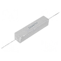 Rezistor bobinat cu ciment THT 6,8Ω 20W ±5% 13x13x60mm pentru aplicații electrice profesionale | Electronic-mag.ro | Componente 