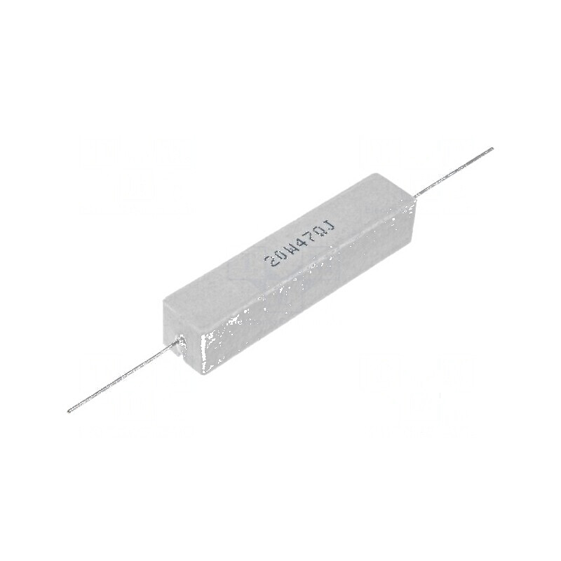 Rezistor bobinat cu ciment THT 6,8Ω 20W ±5% 13x13x60mm pentru aplicații electrice profesionale | Electronic-mag.ro | Componente Rezistor bobinat cu ciment THT 6,8Ω 20W ±5% 13x13x60mm pentru aplicații electrice profesionale | Electronic-mag.ro | Componente