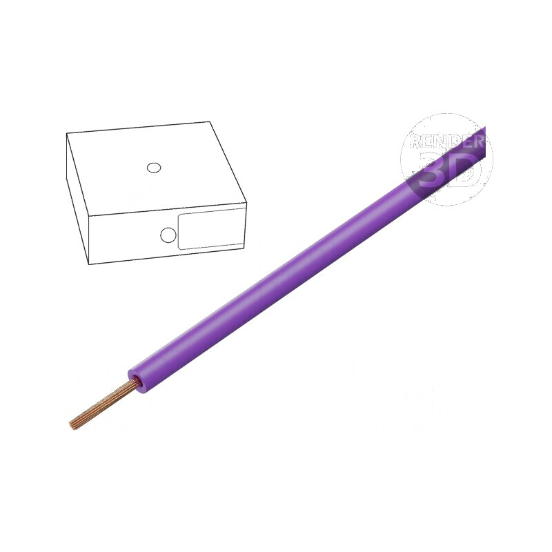 Cablu electric H07V-K litat cu secțiune de 1,5mm², PVC violet, 450V/750V, Clasa 5 | Electronic-mag.ro | Componente Electronice