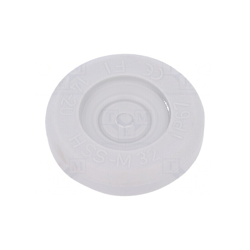 Manșon Øorificiu Montare 32mm din Elastomer Termoplastic TPE Gri, Protecție IP67 | Electronic-mag.ro | Componente Electronice