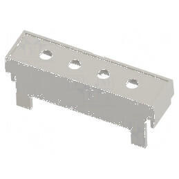 Capac borne gri pentru cabluri cu orificiu de 4 10,16 mm - Accesoriu electric profesional | Electronic-mag.ro | Componente Elect