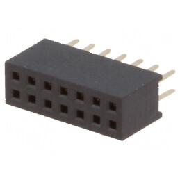 Conector şiruri pini soclu mamă 14 PIN 1,27mm THT 2x7 - Componentă electronică de înaltă calitate | Electronic-mag.ro | Componen