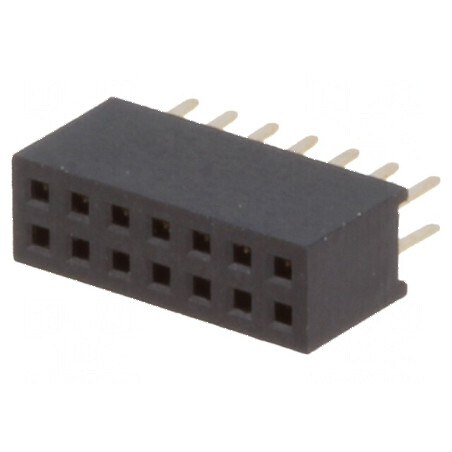 Conector şiruri pini soclu mamă 14 PIN 1,27mm THT 2x7 - Componentă electronică de înaltă calitate | Electronic-mag.ro | Componen