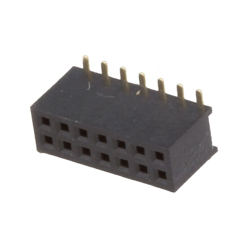 Conector 2x7 SMT Mamă PIN 14 Pini Drept 1,27mm - Şiruri Pini Soclu | Electronic-mag.ro | Componente Electronice