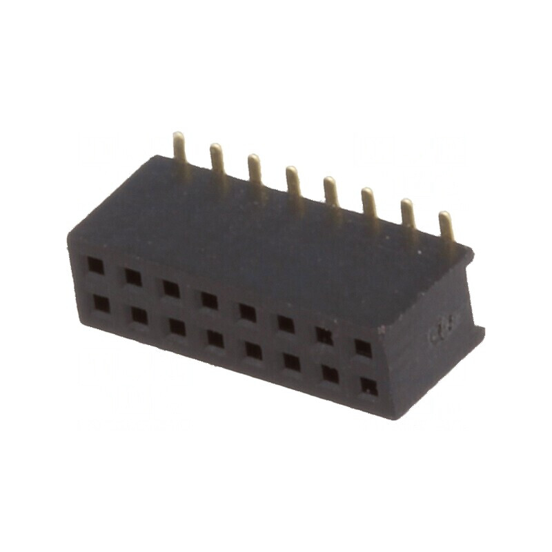Conector şiruri pini soclu mamă, 16 pini, 1,27mm, SMT 2x8, pentru aplicații electronice | Electronic-mag.ro | Componente Electro