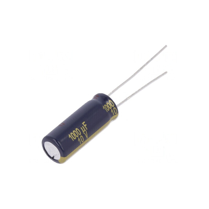 Condensator Electrolitic Low ESR THT 1000uF 10VDC Ø8x20mm pentru Circuit Electric | Electronic-mag.ro | Componente Electronice