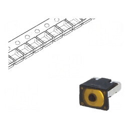 Microîntrerupător TACT SPST Pozitiv 2 0,02A/15VDC SMT Fără 1,6N - Comutator Compact pentru Aplicații Electronice | Electronic-ma