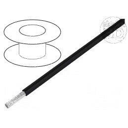 Cablu Litat 24AWG PVC Negru 600V - Fără Clasificare CPR | Electronic-mag.ro | Componente Electronice
