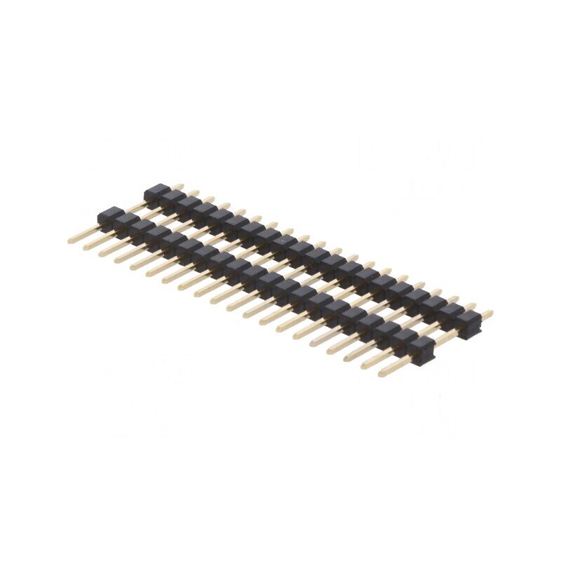 Conector șiruri pini tată 20 pini cu 2 nivele drept - Componente electronice de conectare | Electronic-mag.ro | Componente Elect