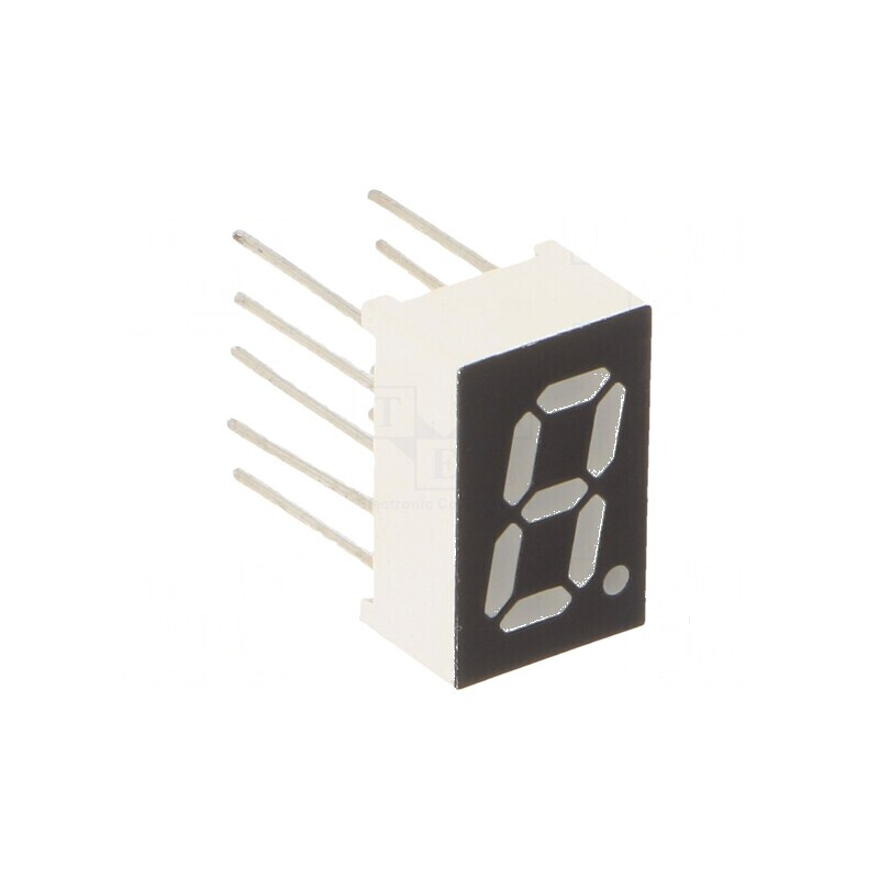 Afișaj LED 7 segmente 8mm 0,32, număr caracter 1, galben, 60mcd | Electronic-mag.ro | Componente Electronice Afișaj LED 7 segmente 8mm 0,32, număr caracter 1, galben, 60mcd | Electronic-mag.ro | Componente Electronice
