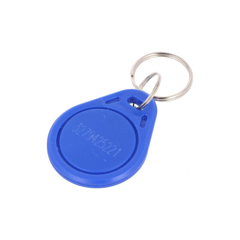 Breloc RFID ISO/IEC14443-3-A din plastic albastru, frecvență 13,56MHz, pentru acces și identificare | Electronic-mag.ro | Compon