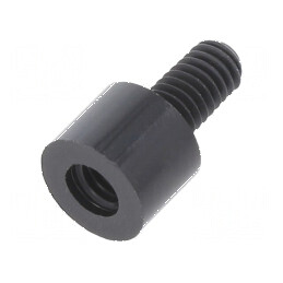 Piuliță Distanțieră Filetată Cilindrică din Poliamidă M4, 6mm - Accesorii pentru Asamblare  | Electronic-mag.ro | Componente Ele