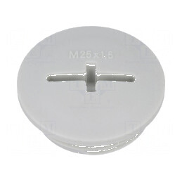 Capac de protecție M25 1,5 IP54 din poliamidă gri deschis, 8mm - soluție durabilă pentru conexiuni electrice | Electronic-mag.ro