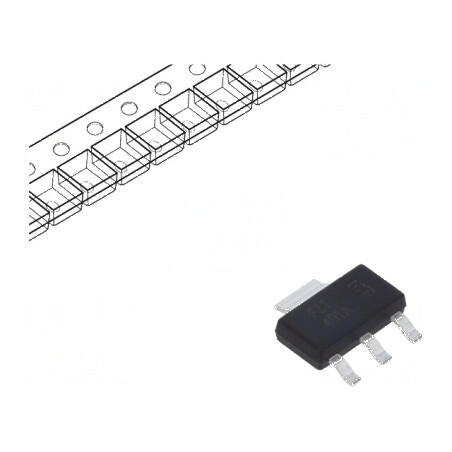 Tranzistor NPN Bipolar 40V 1A 3W SOT223 - Componente Electronice pentru Circuite Integrate | Electronic-mag.ro | Componente Elec