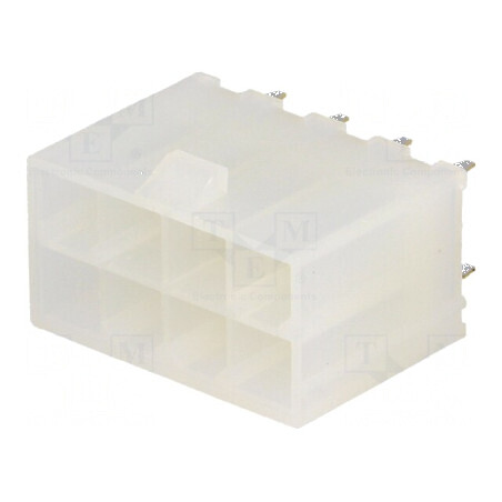 Conector Mini-Fit Jr 4,2mm PIN 8 THT pentru cablu-placă soclu tată | Electronic-mag.ro | Componente Electronice