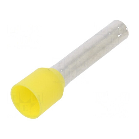 Vârf tub de capăt izolată 6mm² 18mm cositorit crimpat pentru conexiuni electrice profesionale | Electronic-mag.ro | Componente E