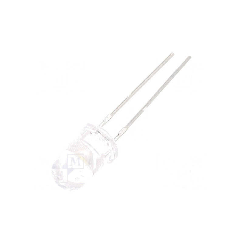 LED 5mm Alb Rece 7150-14250mcd 30° Convex - Lumină de Înaltă Intensitate | Electronic-mag.ro | Componente Electronice