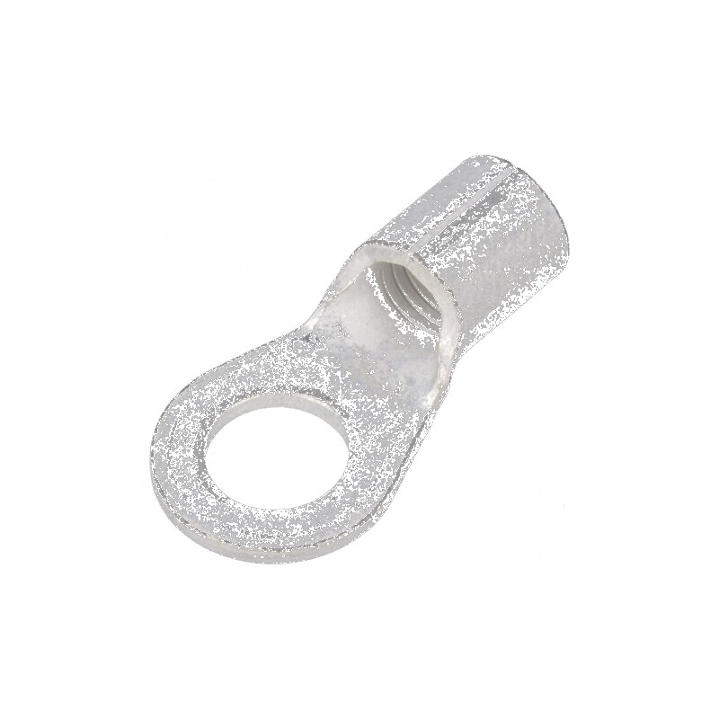 Vârf inelar M6 8mm² crimpat pe cablu neizolat cositorit - Conector electric profesional | Electronic-mag.ro | Componente Electro
