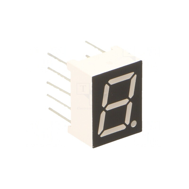 Afișaj LED cu 7 segmente 9,9mm, 0,39 Nr.car: 1, Roșie, 100mcd - Display Numeric Profesional | Electronic-mag.ro | Componente Ele Afișaj LED cu 7 segmente 9,9mm, 0,39 Nr.car: 1, Roșie, 100mcd - Display Numeric Profesional | Electronic-mag.ro | Componente Ele
