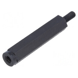 Piuliță Distanțieră Filetată Hexagonală din Poliamidă M3, 30mm - Accesorii pentru Montaj și Fixare | Electronic-mag.ro | Compone