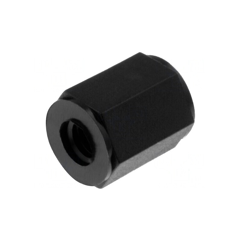Piuliță Distanțieră Filetată Hexagonală Poliamidă M5 Neagră - Accesorii pentru Montaj și Construcții | Electronic-mag.ro | Compo