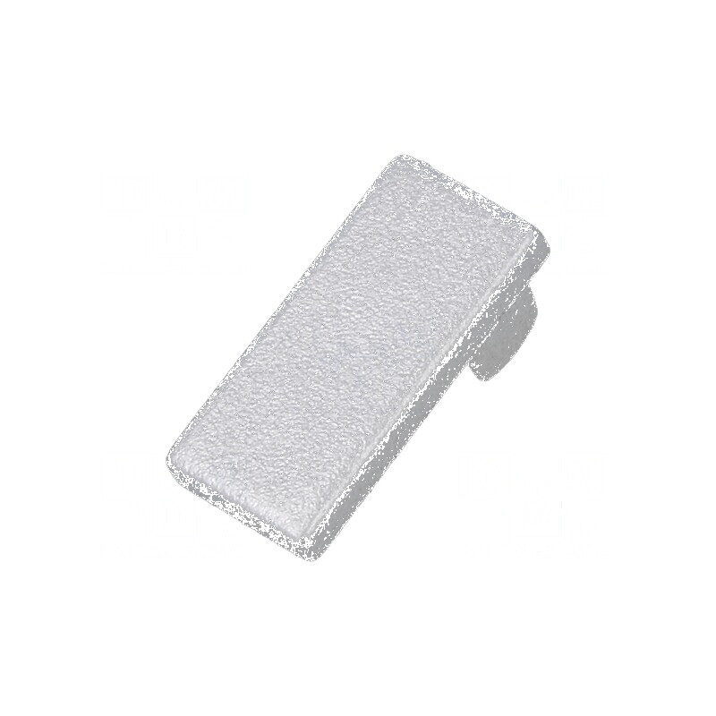 Obturator LED Profil Argintiu 2 Bucăți din ABS HI8 - Accesorii pentru Iluminat Profesional | Electronic-mag.ro | Componente Elec