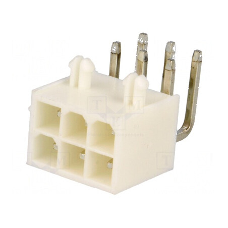 Conector cablu-placă soclu tată 4,2mm PIN 6 THT clichet pentru PCB - Componentă electronică de înaltă calitate | Electronic-mag.