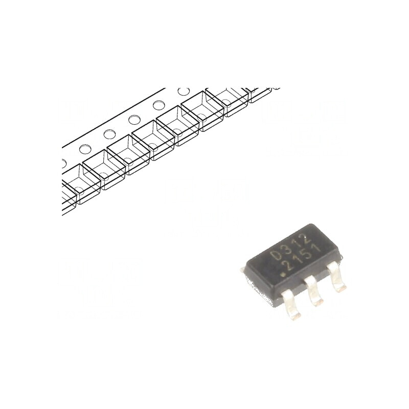 Diodă TVS 6V 0,225W SOT23-6 pentru Protecție ESD - Rulotă 2 Bucăți | Electronic-mag.ro | Componente Electronice