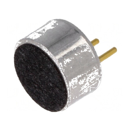 Microfon electret de înaltă sensibilitate 50-16000Hz, 2,2kΩ, -35dB, Ø6x3,5mm, consum 0,5mA, THT | Electronic-mag.ro | Componente