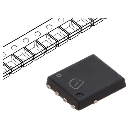 Tranzistor N-MOSFET Unipolar 80V 23A 32W PG-TDSON-8 pentru Aplicații Electronice Avansate | Electronic-mag.ro | Componente Elect