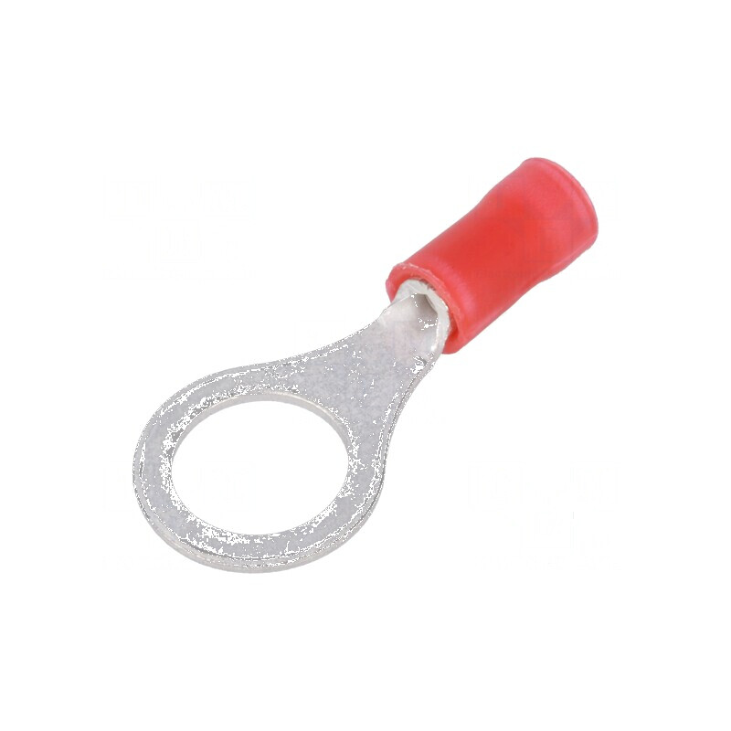 Vârf din metal pentru inelar M8 cu diametru de 8,3mm, compatibil cu cabluri izolate de 0,3÷1,42mm², crimpat. | Electronic-mag.ro