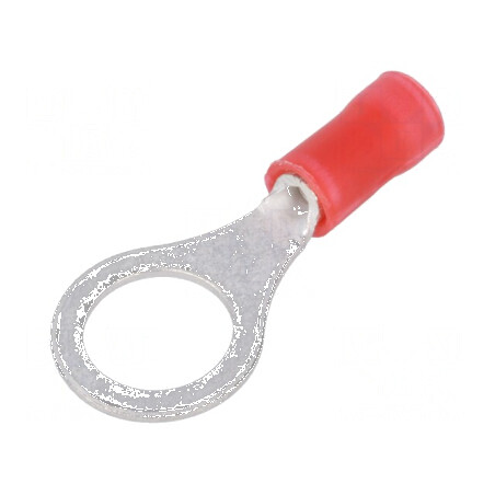 Vârf din metal pentru inelar M8 cu diametru de 8,3mm, compatibil cu cabluri izolate de 0,3÷1,42mm², crimpat. | Electronic-mag.ro