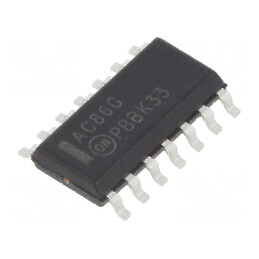 IC digital XOR 4 Canale, 2 Intrări, CMOS SMD SO14, Tensiune 2÷6VDC, Temperatura de Funcționare -40÷85°C, Tub | Electronic-mag.ro