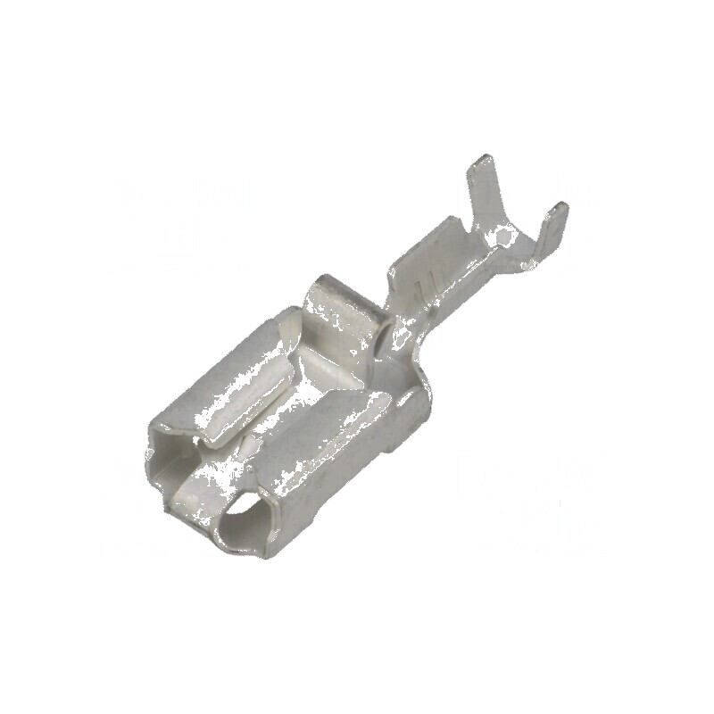 Terminal plat 6,3mm mamă 0,8mm pentru cablu 0,5-1,5mm² - crimpat | Electronic-mag.ro | Componente Electronice