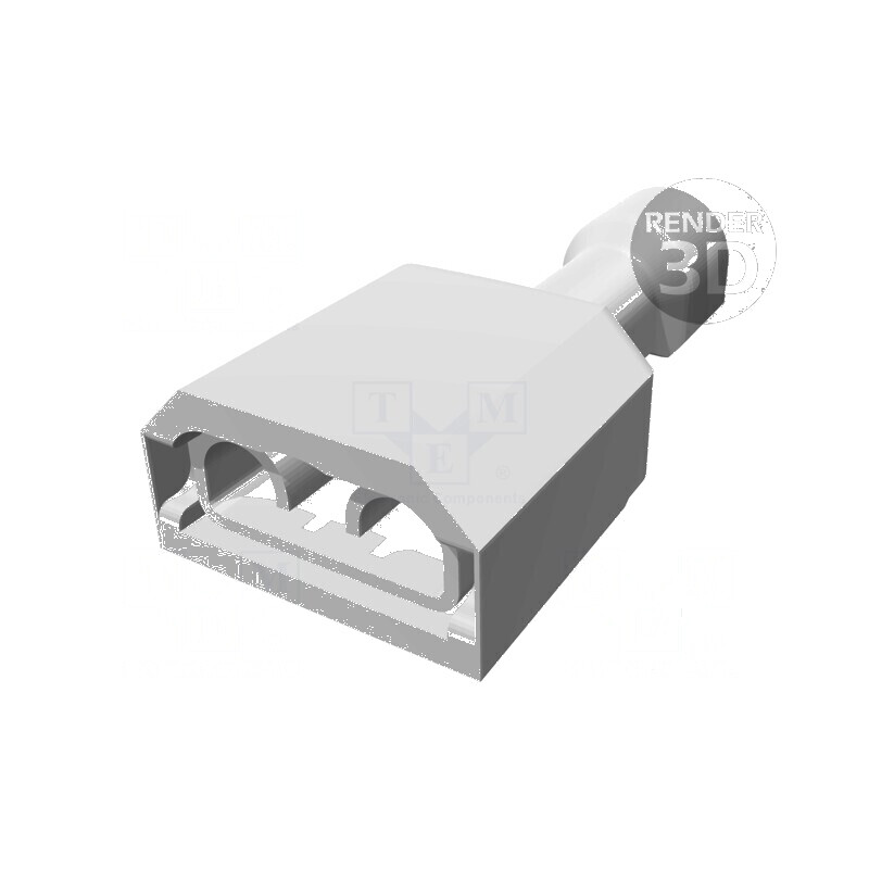 Terminal plat 6,3mm cu mamă 0,8mm pentru cablu 0,32÷0,82mm² - crimpare profesională | Electronic-mag.ro | Componente Electronice