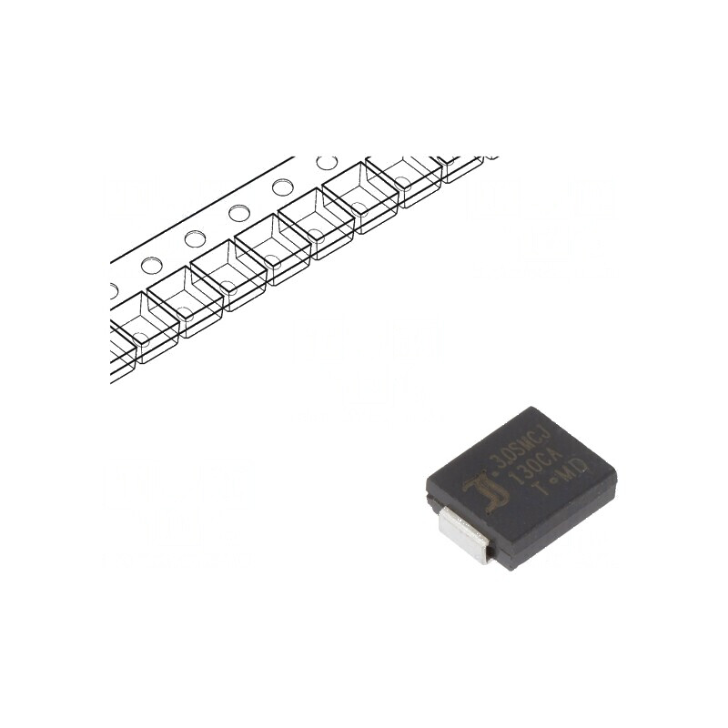 Diodă TVS Bidirecțională 3kW 144-160V 14,3A ±5% SMC pentru Protecție Circuit | Electronic-mag.ro | Componente Electronice