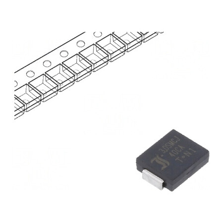 Diodă TVS Bidirecțională 3kW 44,4-49,3V 46,5A ±5% SMC pentru Protecție Transientă | Electronic-mag.ro | Componente Electronice