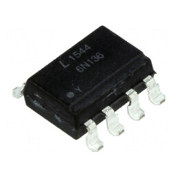 Optocuplor SMD cu 1 Canal, 1 Ieşire, Tranzistori, Izolație 5kV, Tensiune Uce 20V, Viteză 1kV/μs | Electronic-mag.ro | Componente