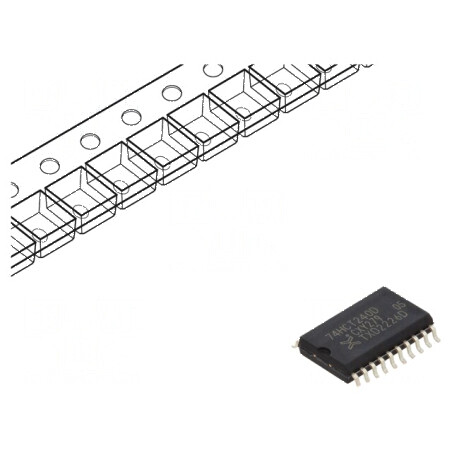 IC Digital HCT, 2 Canale, 5 Intrări, TTL, SMD SO20, Tensiune 4,5-5,5VDC, Interval Temperatură -40 până la 125°C | Electronic-mag