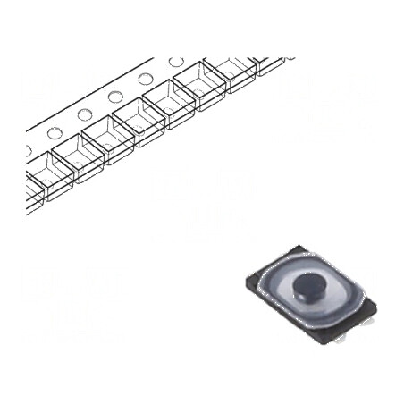 Microîntrerupător TACT SPST Pozitiv 2, 0,02A/15VDC SMD fără EVPBB - Comutator Compact pentru Circuit Electric | Electronic-mag.r
