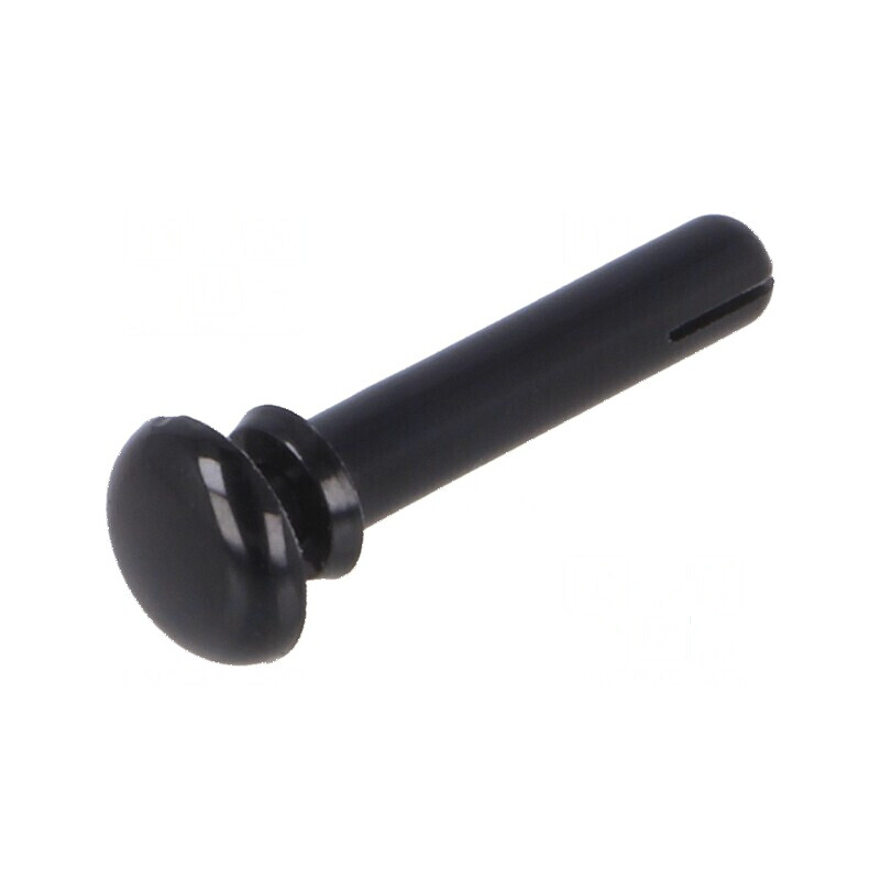 Diblu poliamidă 14,5mm lungime, 3,1mm diametru orificiu montare, negru | Electronic-mag.ro | Componente Electronice