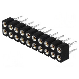 Conector şiruri pini soclu mamă 20 contacte întoarse - Compatibilitate electronică profesională | Electronic-mag.ro | Componente