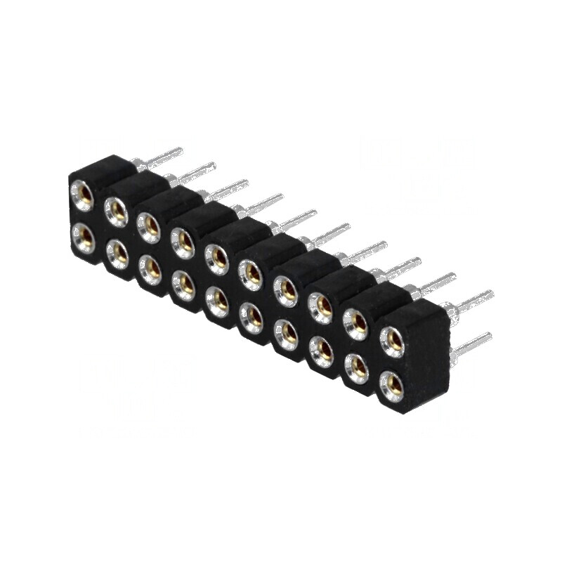 Conector şiruri pini soclu mamă 20 contacte întoarse - Compatibilitate electronică profesională | Electronic-mag.ro | Componente