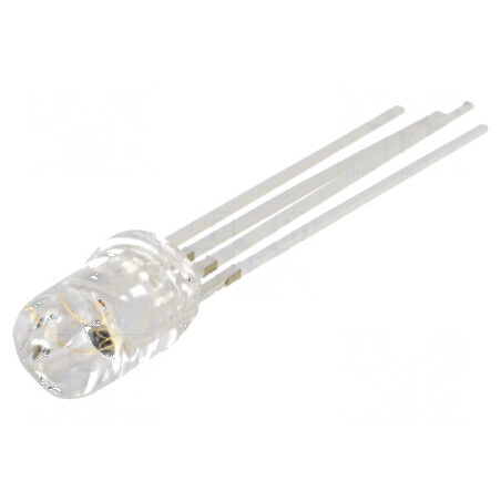 LED 5mm RGB Convex cu Unghi de 30° - Interval de Temperatură: -30 până la 85°C, Set de 4 bucăți | Electronic-mag.ro | Componente