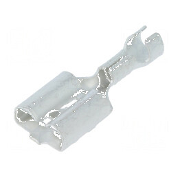 Terminal plat 6,3mm 0,8mm mamă pentru cablu 0,5÷1,5mm² - crimpat | Electronic-mag.ro | Componente Electronice