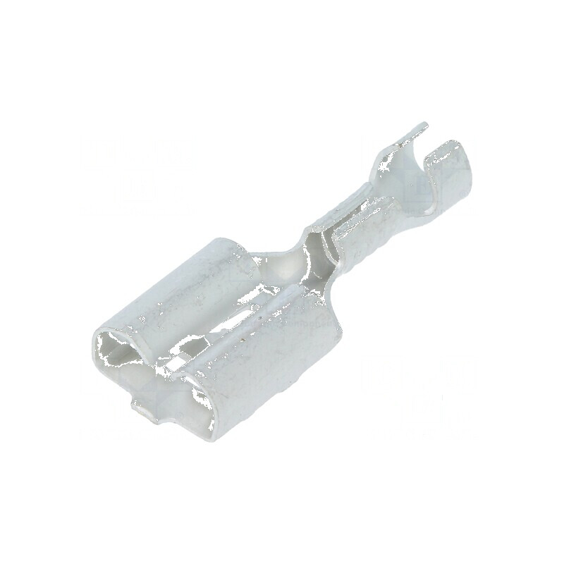 Terminal plat 6,3mm 0,8mm mamă pentru cablu 0,5÷1,5mm² - crimpat | Electronic-mag.ro | Componente Electronice